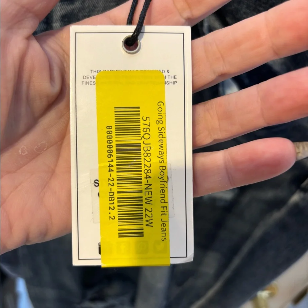 NWT Judy Blue Boyfriend Jeans Distressed Blue - Picture 6 of 14